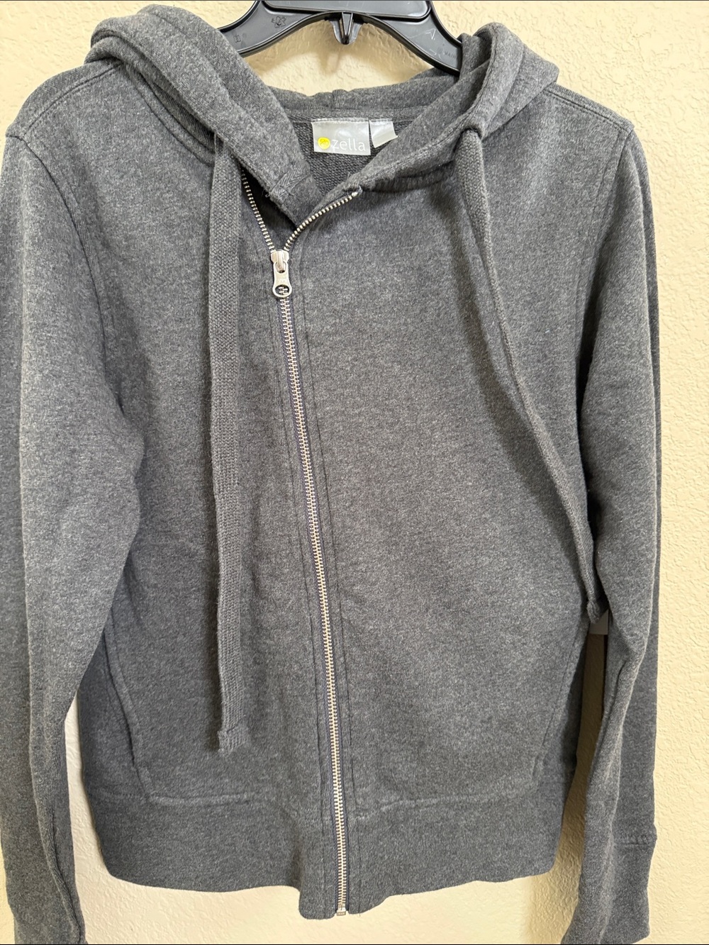 Zella Women’s Charcoal Full-Zip Hoodie Sweatshirt/Jacket